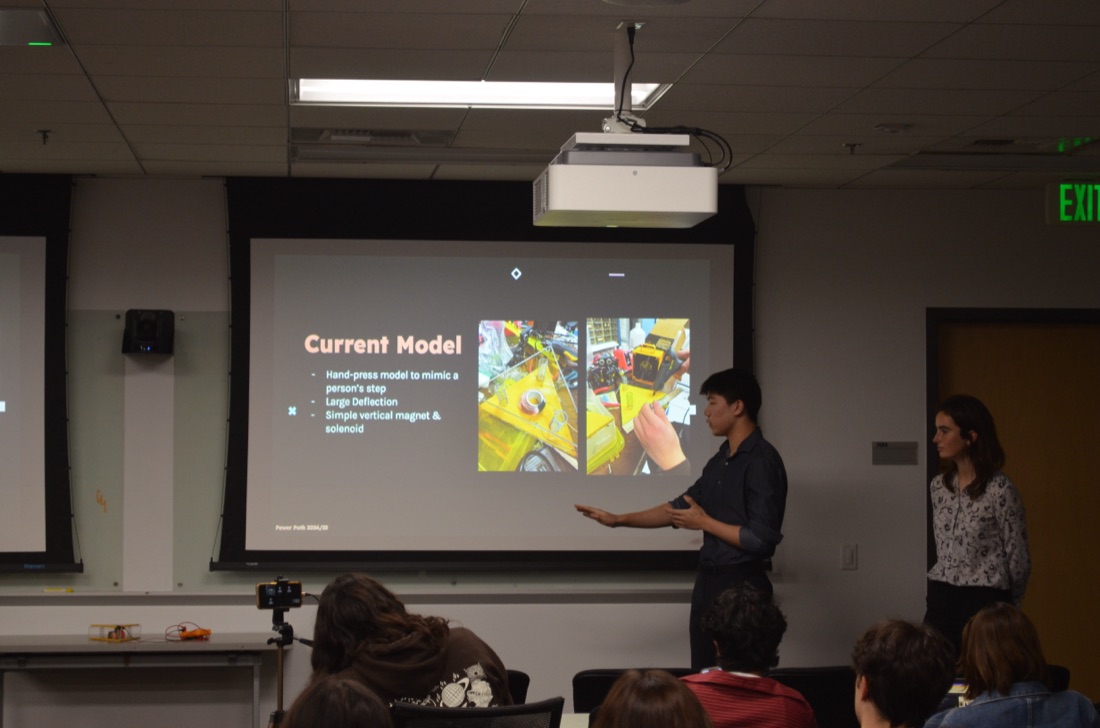 Presenting on stage